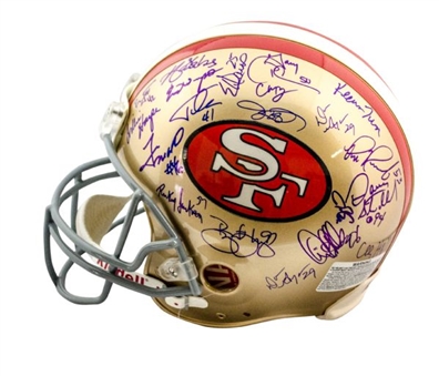 San Francisco 49ers "Super Bowl Greats" Signed Authentic Helmet - (30+ Signatures)
